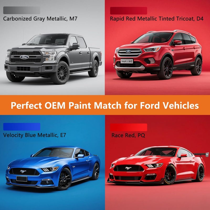 Gen2Magic Rapid Red Metallic Tinted Tricoat Touch Up Paint Pen Kit for Ford [Clear Coat Included], D4 Color Match for Scratches, Rock Chips, Bumper Dings, Easy Scratch Repair & Rust Remover for Ford - Image 2